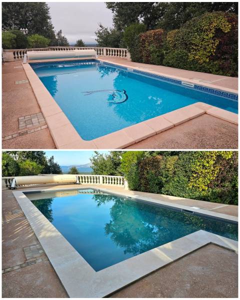 Travaux de rénovation de piscine aux Pennes Mirabeau 